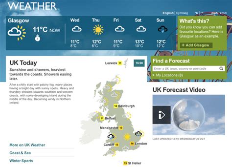 bbc weather uk official site